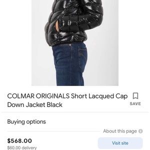 Medium sized Colmar jacket in beige colour.